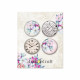 Next to me - A set of self-adhesive decorations / buttons