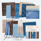 Gentlemen - Set of scrapbooking papers 12'x12'