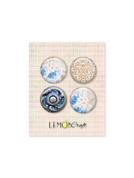 Ladies - A set of self-adhesive ornaments / buttons