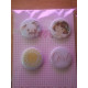 Girls's Little World - A set of self-adhesive decorations / buttons