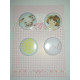 Girls's Little World - A set of self-adhesive decorations / buttons