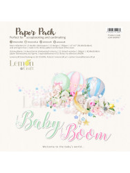 Baby Boom - Zestaw papierów do scrapbookingu 30x30cm - Lemoncraft