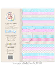 Stack of basic scrapbooking papers - Lullaby