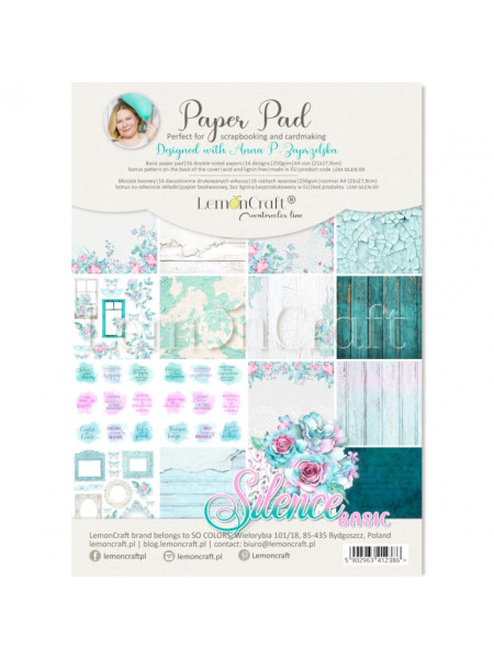 SILENCE BASIC - Pad scrapbooking papers 21x29cm - Lemoncraft